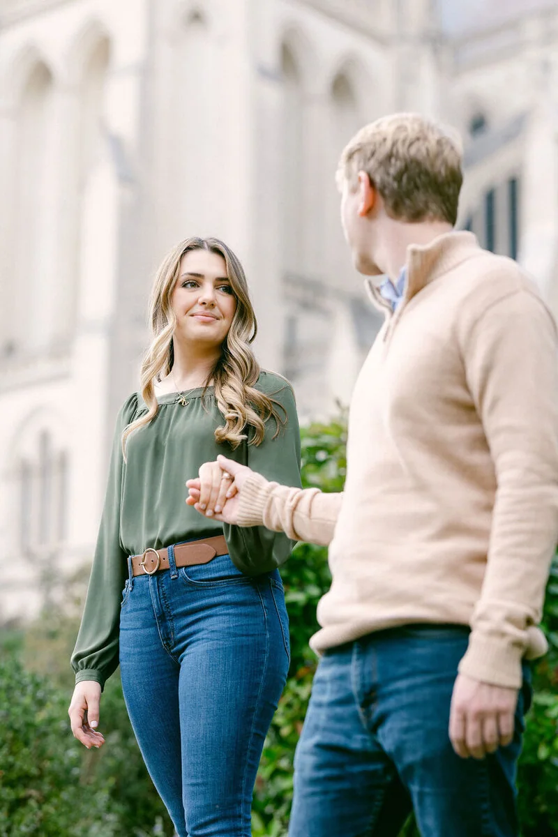 Engagement Session at the National Cathedral image 9