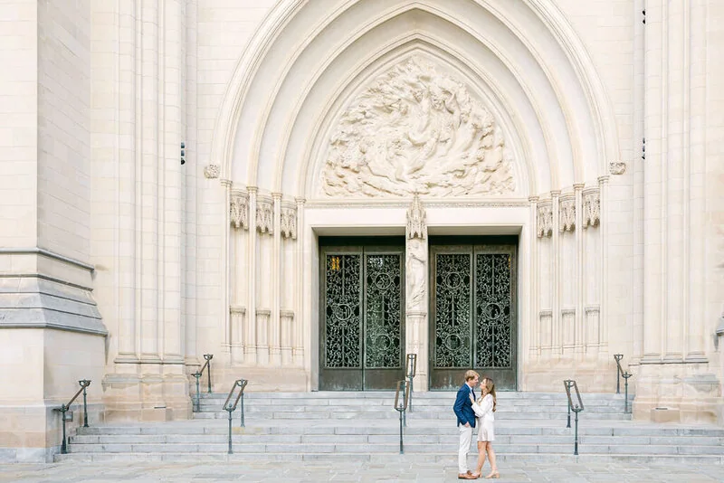 Engagement Session at the National Cathedral image 17