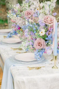 Elegant wedding table detail
