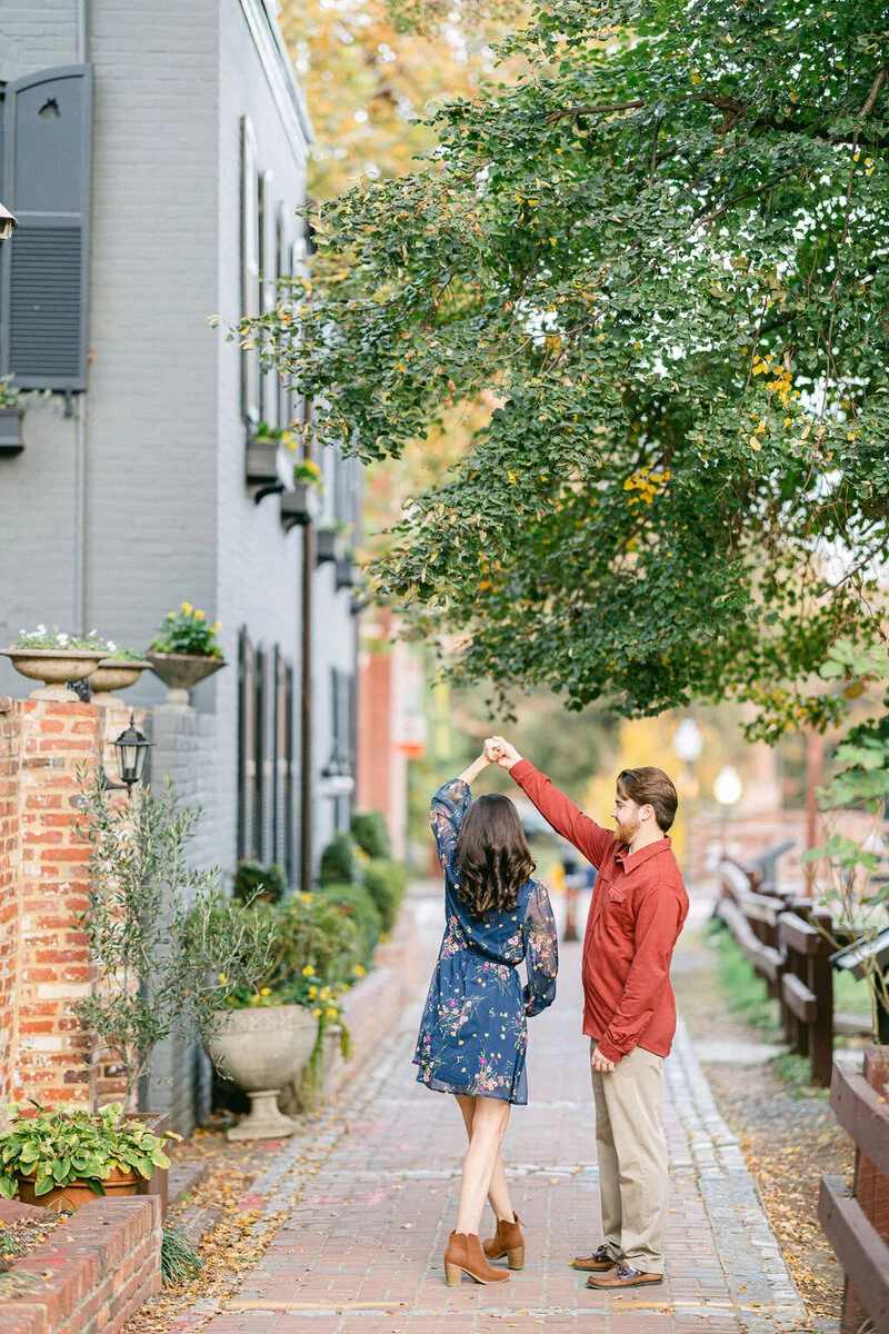 Washington DC Fall Engagement Session image 26