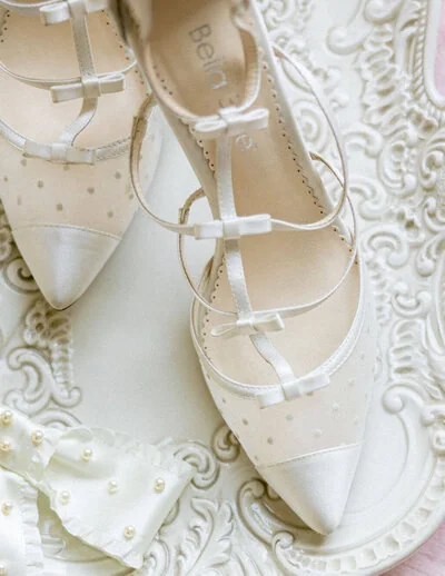 Wedding shoes and flat lay details